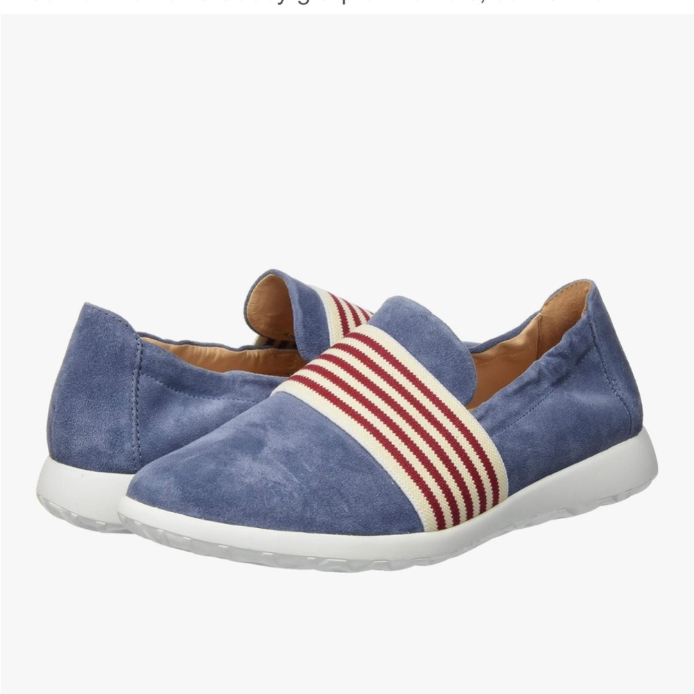 GANTER Gabby Blue Suede Comfort Slip On Loafer Shoes--NWT--10